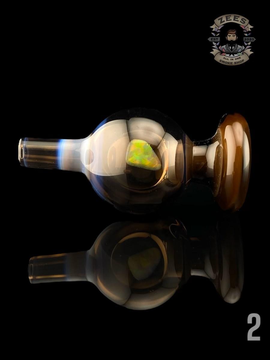 SOUP GLASS: 25MM FULL COLOR ENCASED OPAL CARB CAP GLASS VEGAS DROP - Image 3