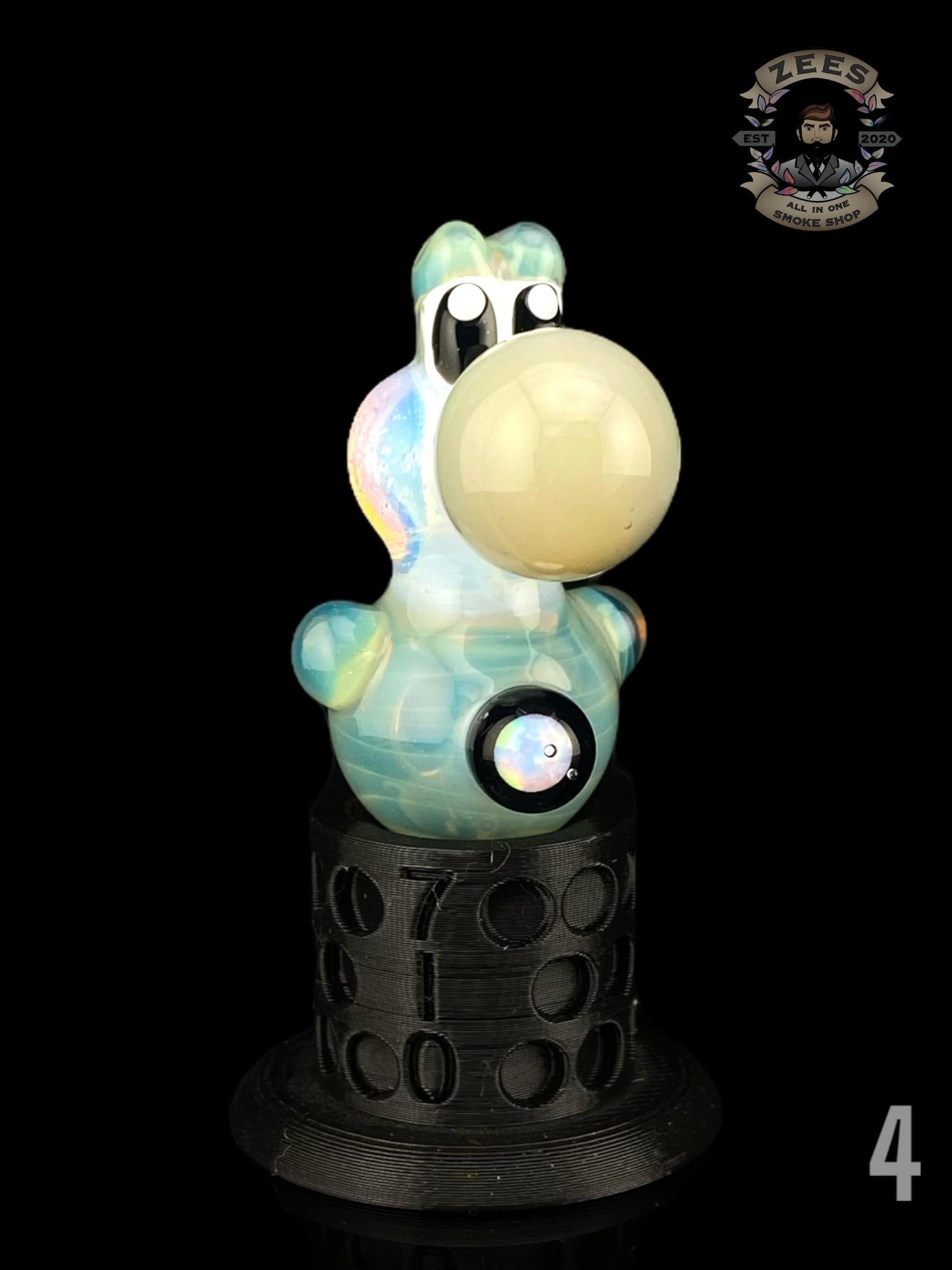 BELLZ GLASS: ENCASED OPAL YOSHI PUFFCO PRO/PROXY JOYSTICK CAP - Image 7