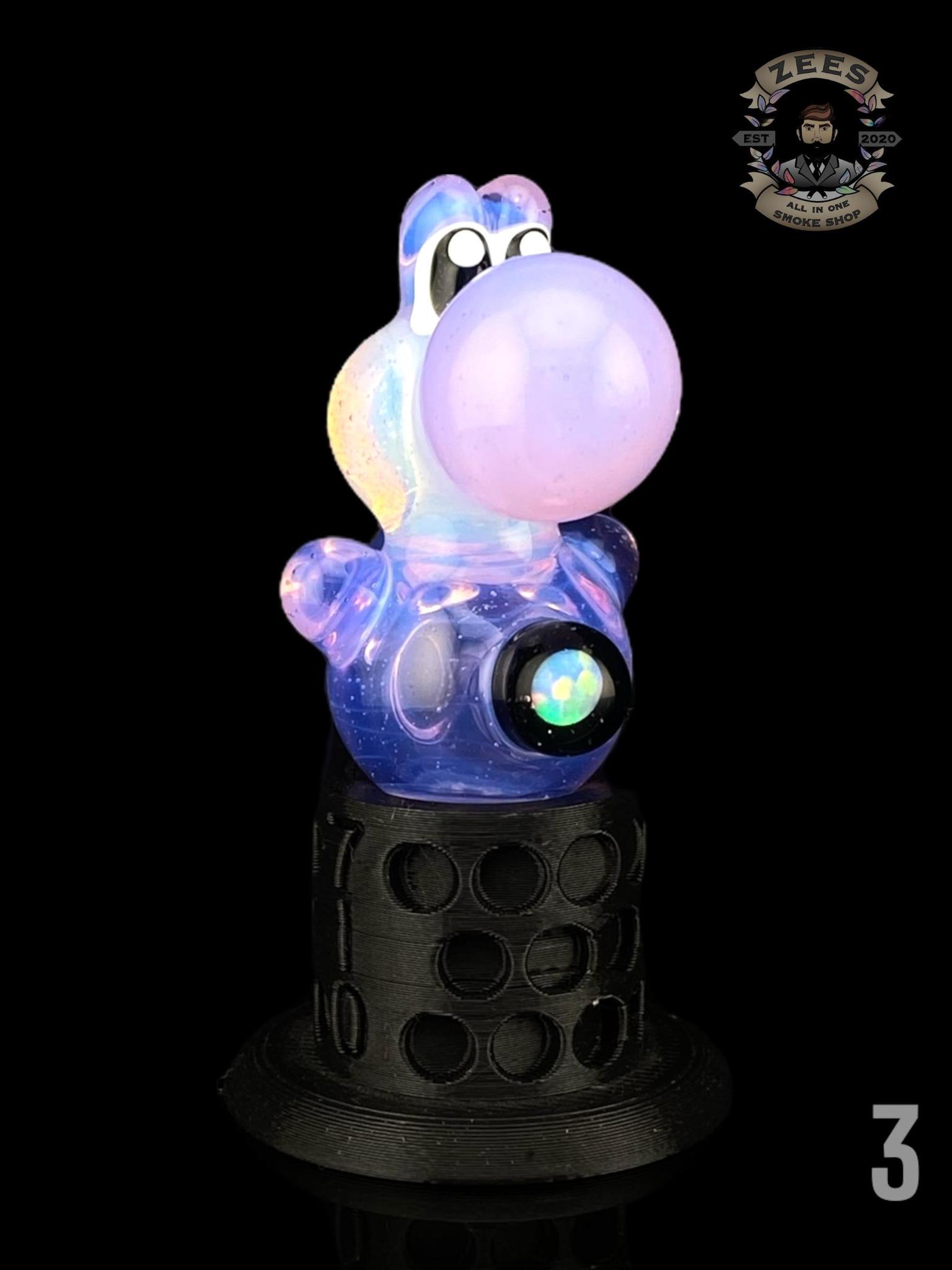 BELLZ GLASS: ENCASED OPAL YOSHI PUFFCO PRO/PROXY JOYSTICK CAP - Image 6