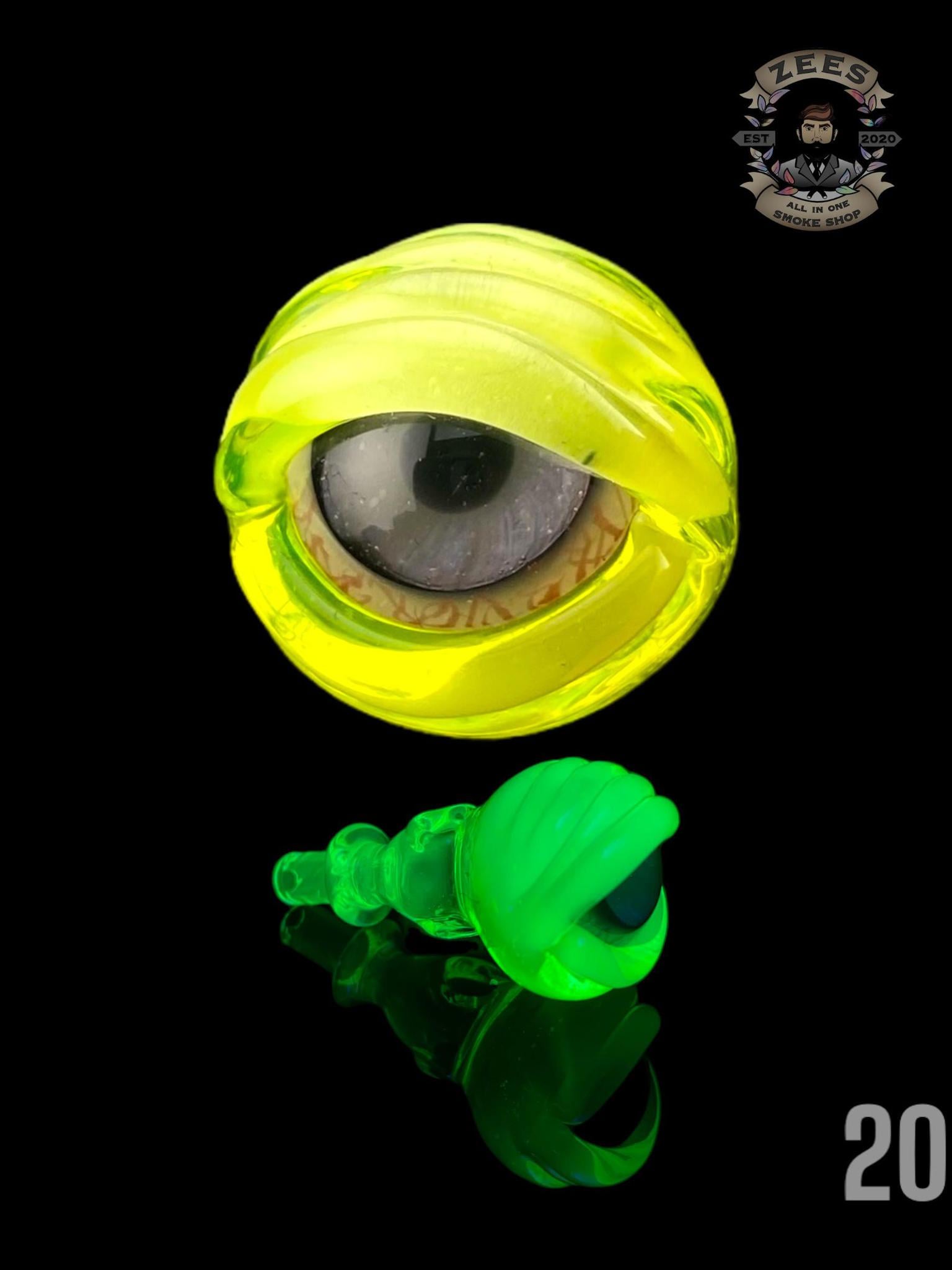 PIPPEN PIPPENGER GLASS: WORKED EYEBALL 3DXL PEAK PRO JOYSTICK CAP - Image 24