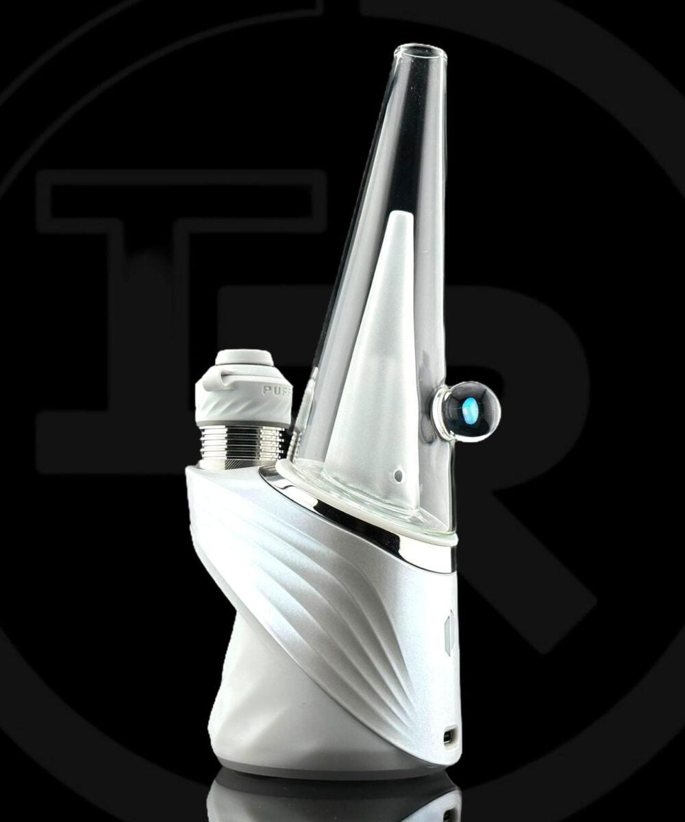 Alternative view of IRIDESCENT GLASS: CONE OPAL PUFFCO PEAK ATTACHMENT