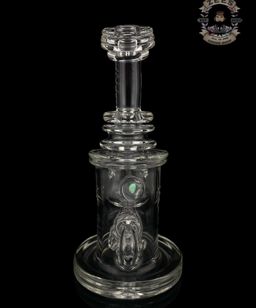 Alternative view of BRONX GLASS: CLEAR ENCASED OPAL INCYCLER #1 10MM