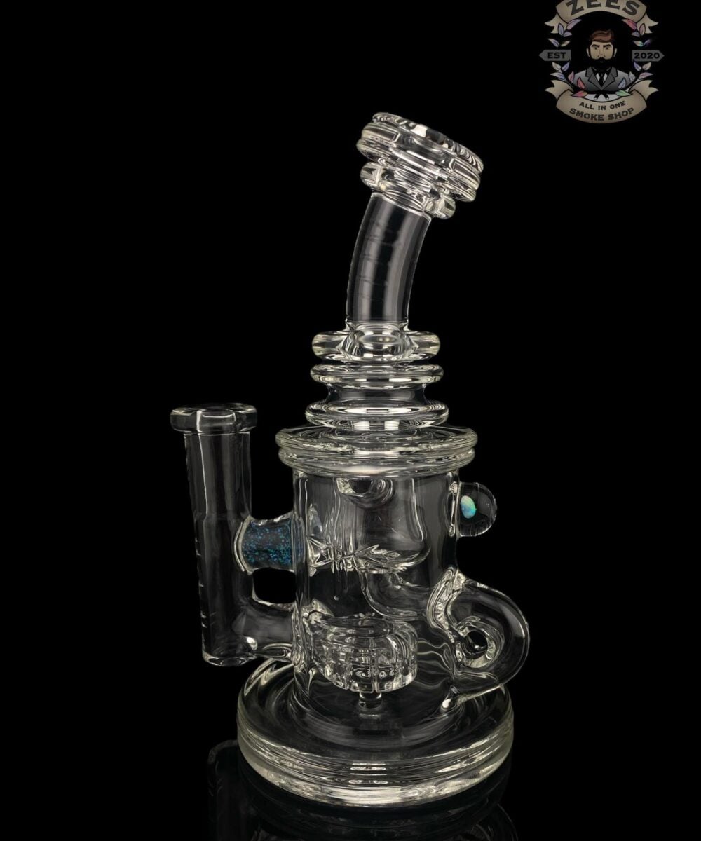 BRONX GLASS: CLEAR ENCASED OPAL INCYCLER #1 10MM