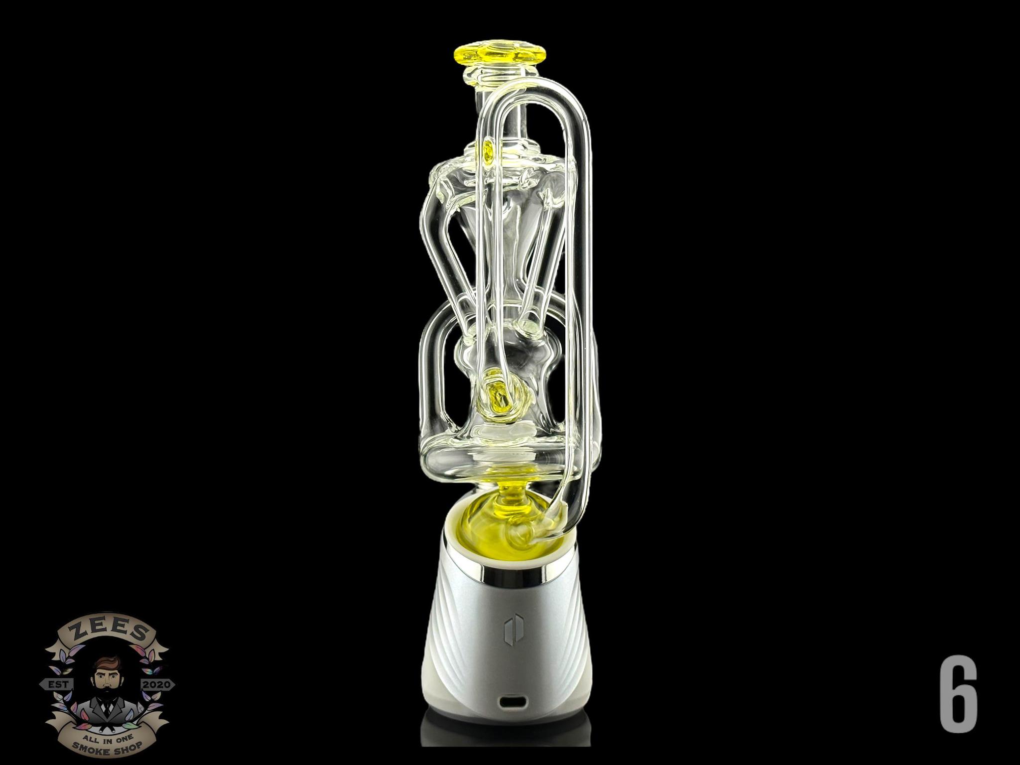 LOGI GLASS ART: ACCENTED TRIPLE PUFFCO PEAK ATTACHMENT - ALL IN