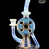 UZZI GLASS: DUMPY RECYCLER #3 SILVER FUME X GHOST - Image 2