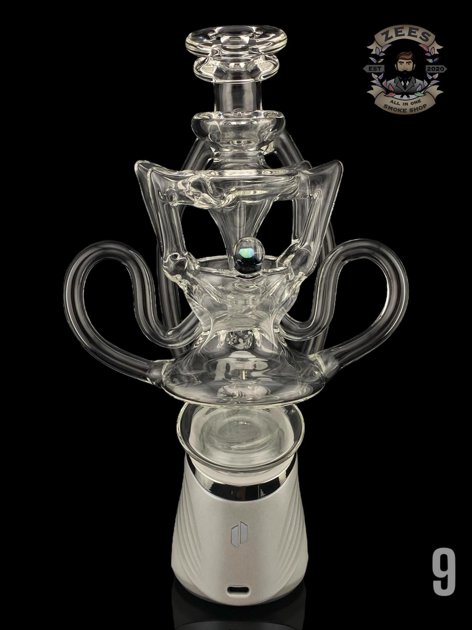 JF GLASS: QUAD RECYCLER PUFFCO PEAK ATTACHMENT | Zee Vapor
