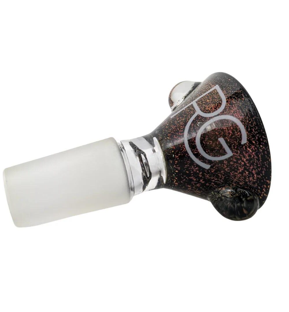 Alternative view of ROOTS GLASS: 14MM DICHRO MARTINI FLOWER SLIDE