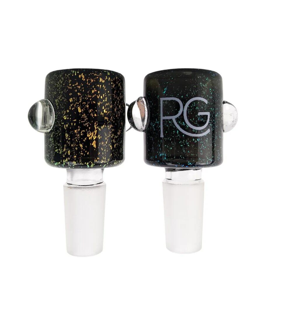 ROOTS GLASS: 14MM DICHRO FLOWER SLIDE