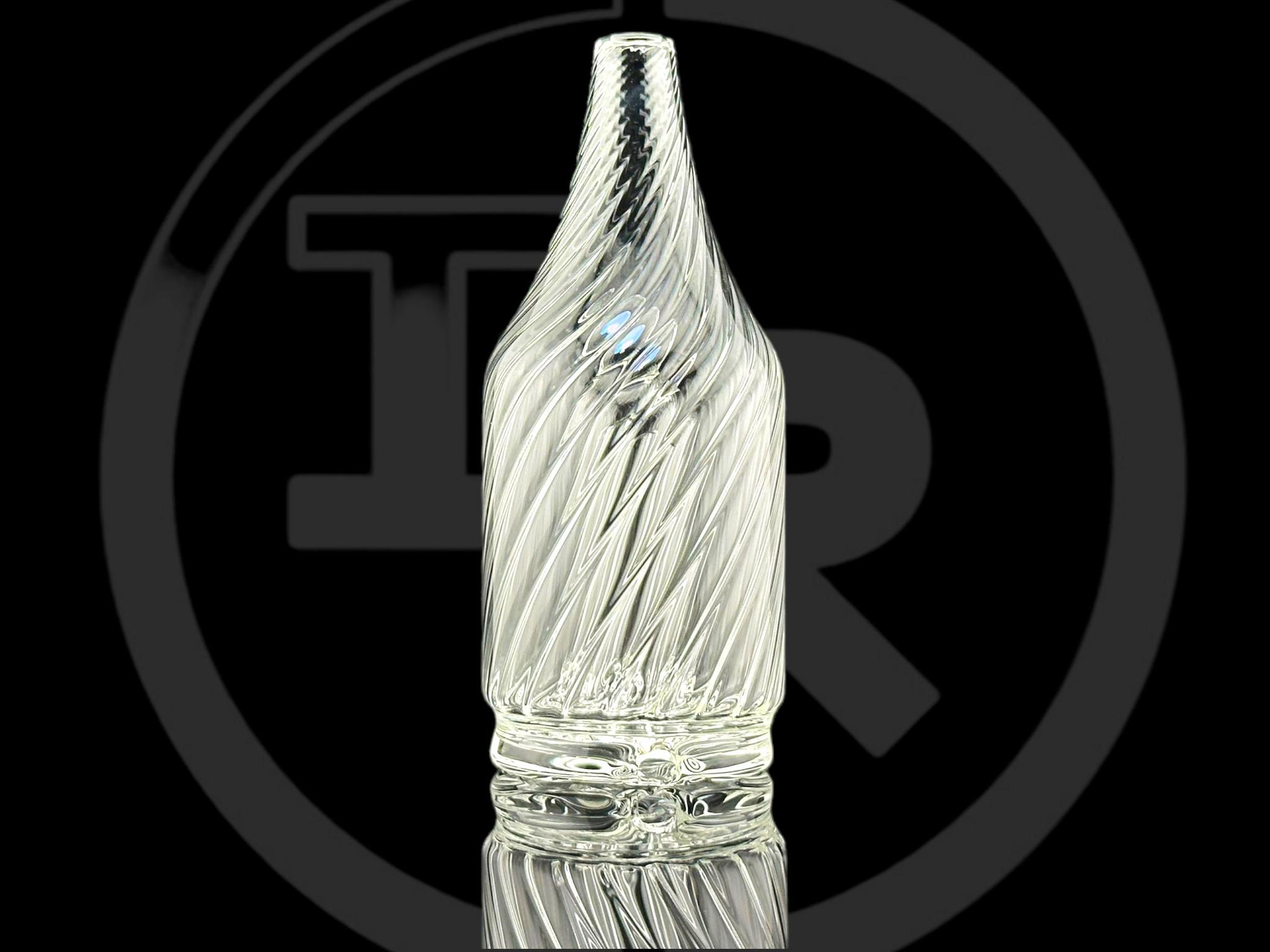 IRIDESCENT GLASS: SWIRL BOTTLE FOCUS V CARTA ATTACHMENT | Zee Vapor