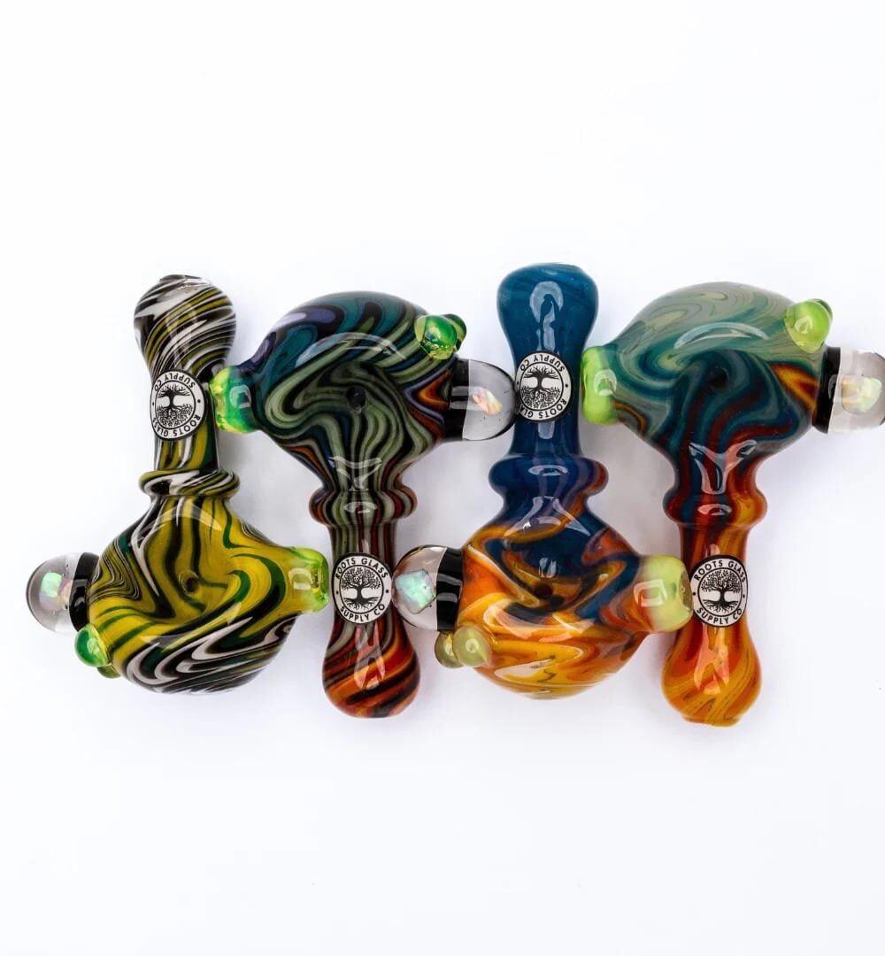 ROOTS GLASS: ENCASED OPAL MINI SPOON