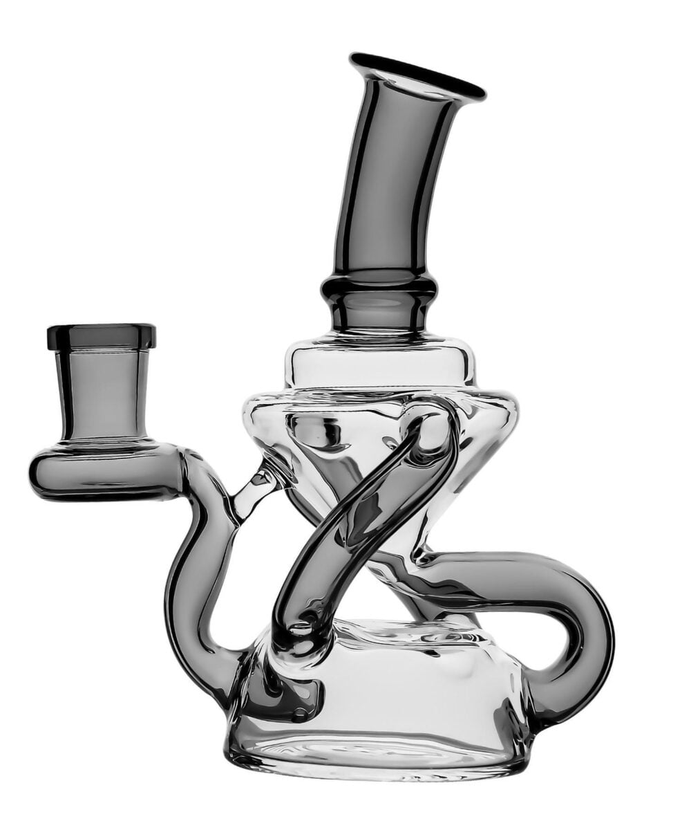 IRIDESCENT GLASS: MINISERIES FLOATY - TEAL BLACK