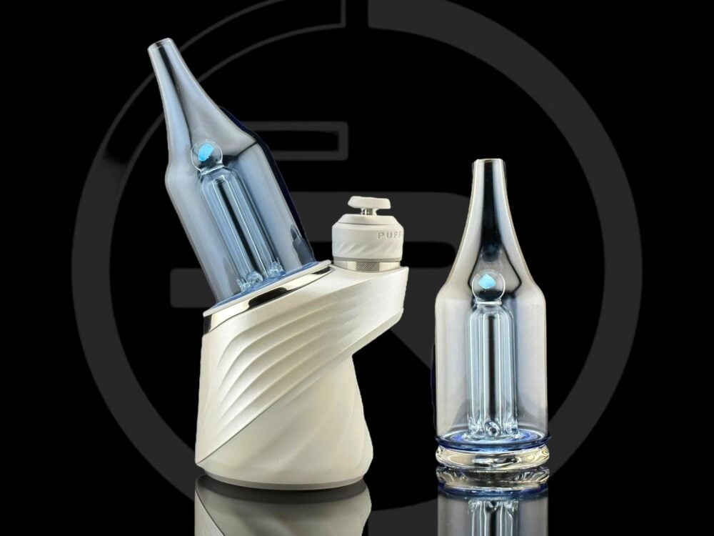 IRIDESCENT GLASS: SAKE BOTTLE PUFFCO PEAK ATTACHMENT | Zee Vapor