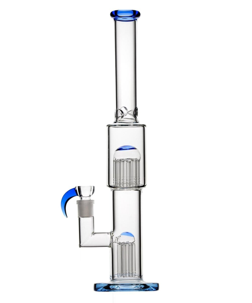 Alternative view of IRIDESCENT GLASS: 16" FLOWER TUBE 50X50 PERC