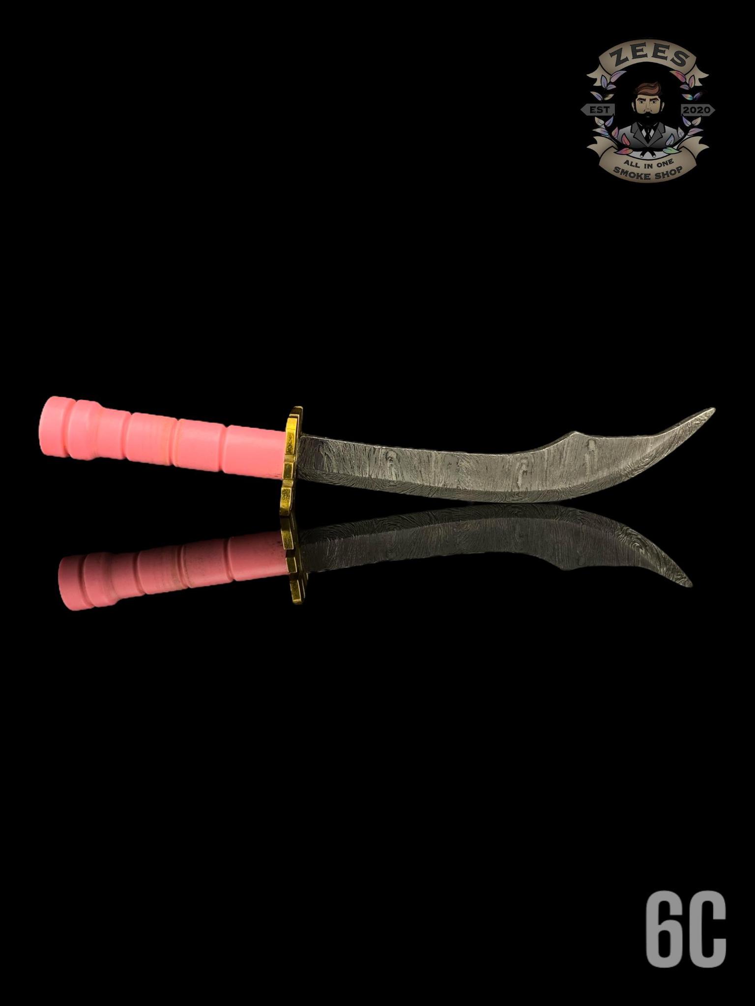 DAMASCUS HK KNIVES: DAMASCUS CURVED LONGSWORD DABBER - Image 7
