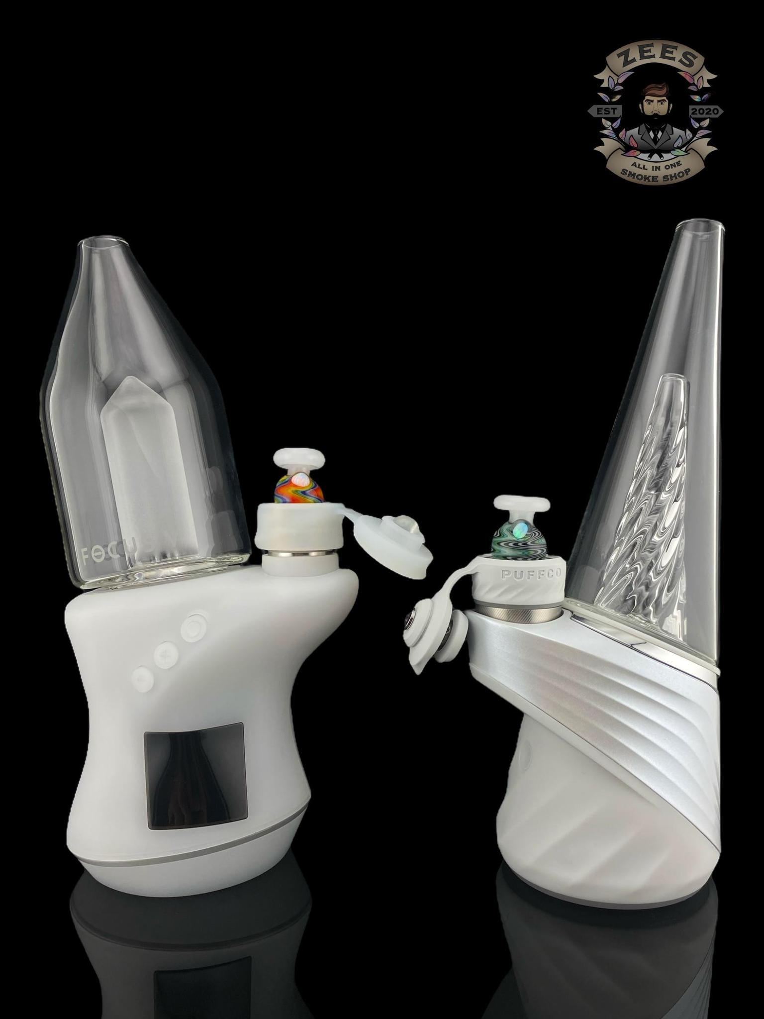 BHORO GLASS: WIG WAG ENCASED OPAL PUFFCO PEAK PRO/CARTA BUBBLE CAP - Image 2