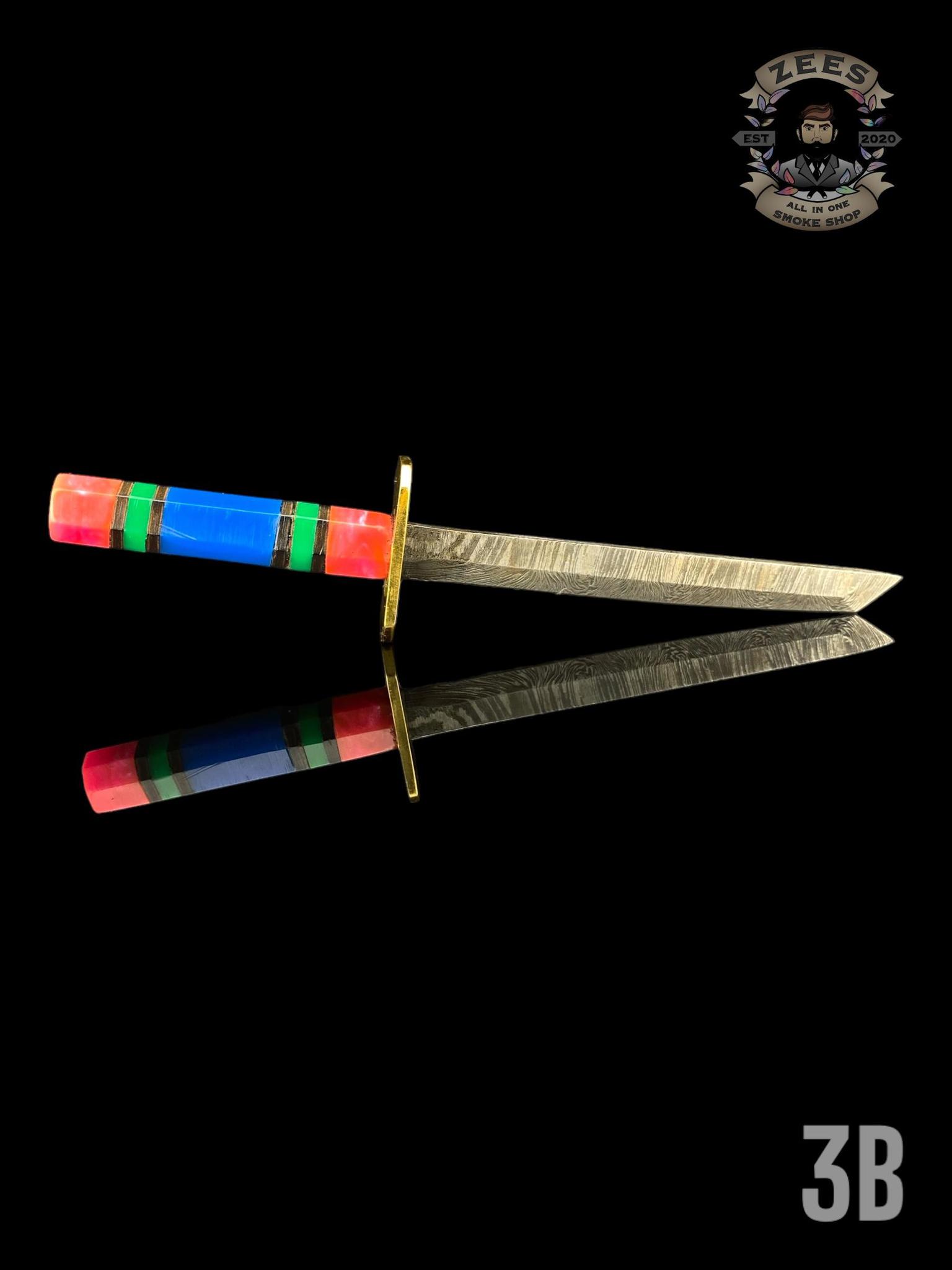 DAMASCUS HK KNIVES: DAMASCUS CHOKUTO SWORD LINEWORK - Image 4