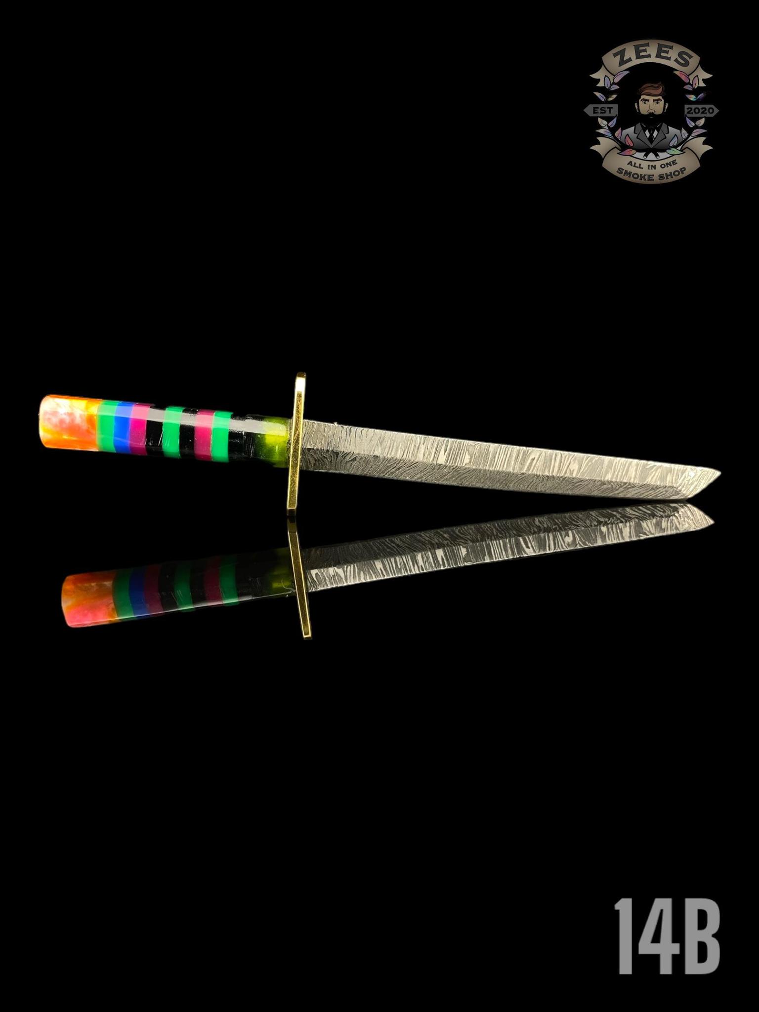 DAMASCUS HK KNIVES: DAMASCUS CHOKUTO SWORD LINEWORK - Image 15