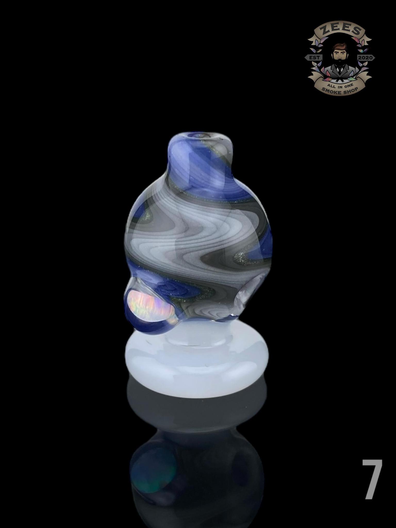 BHORO GLASS: WIG WAG ENCASED OPAL PUFFCO PEAK PRO/CARTA BUBBLE CAP - Image 9
