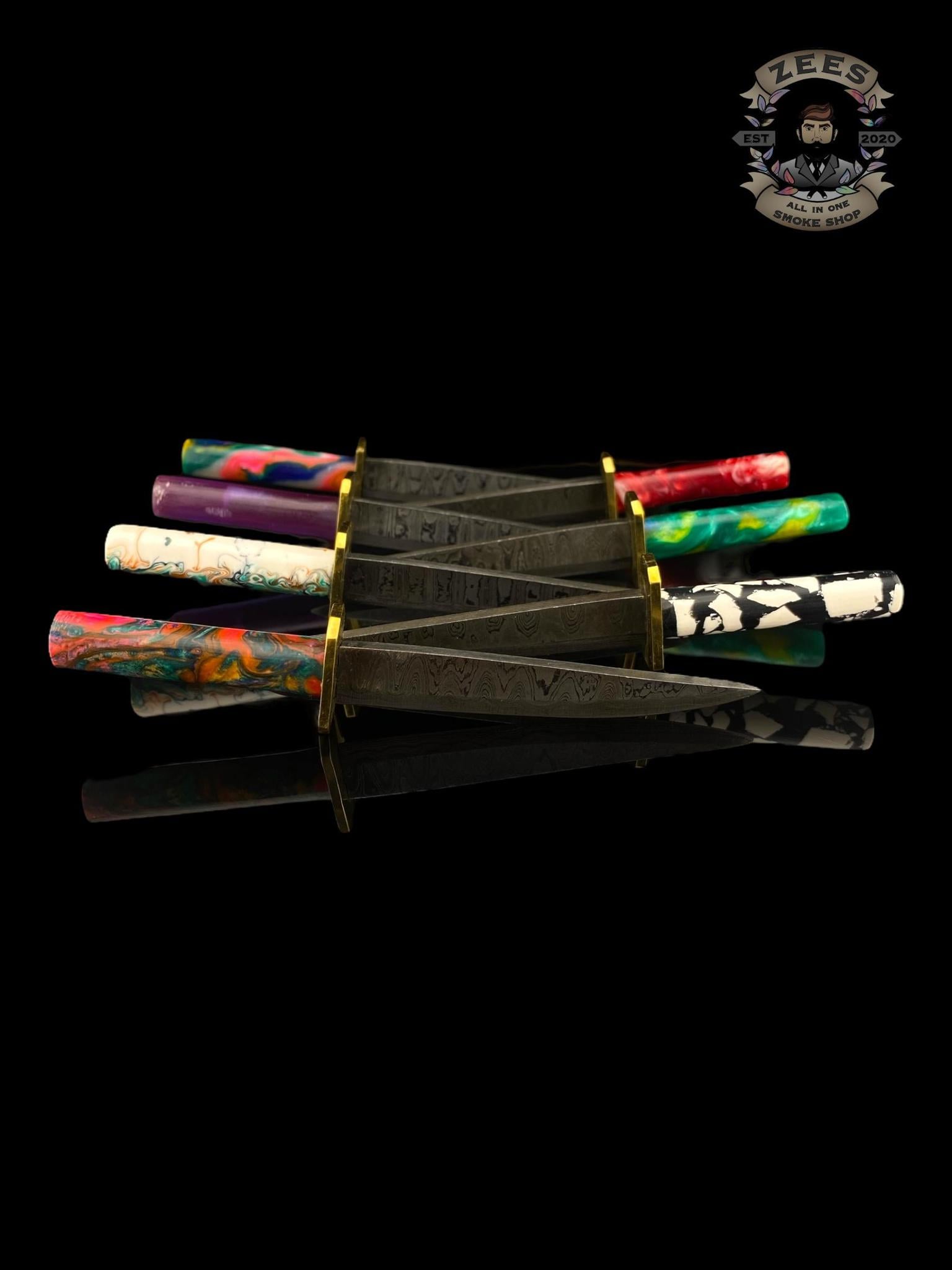 DAMASCUS HK KNIVES: DAMASCUS DAGGER DABBER