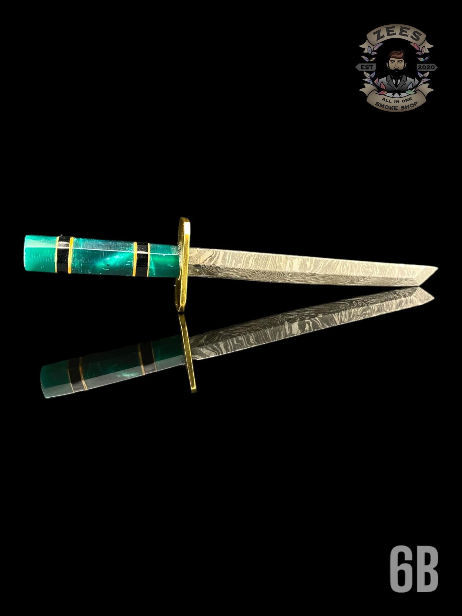 DAMASCUS HK KNIVES: DAMASCUS CHOKUTO SWORD LINEWORK - Image 7