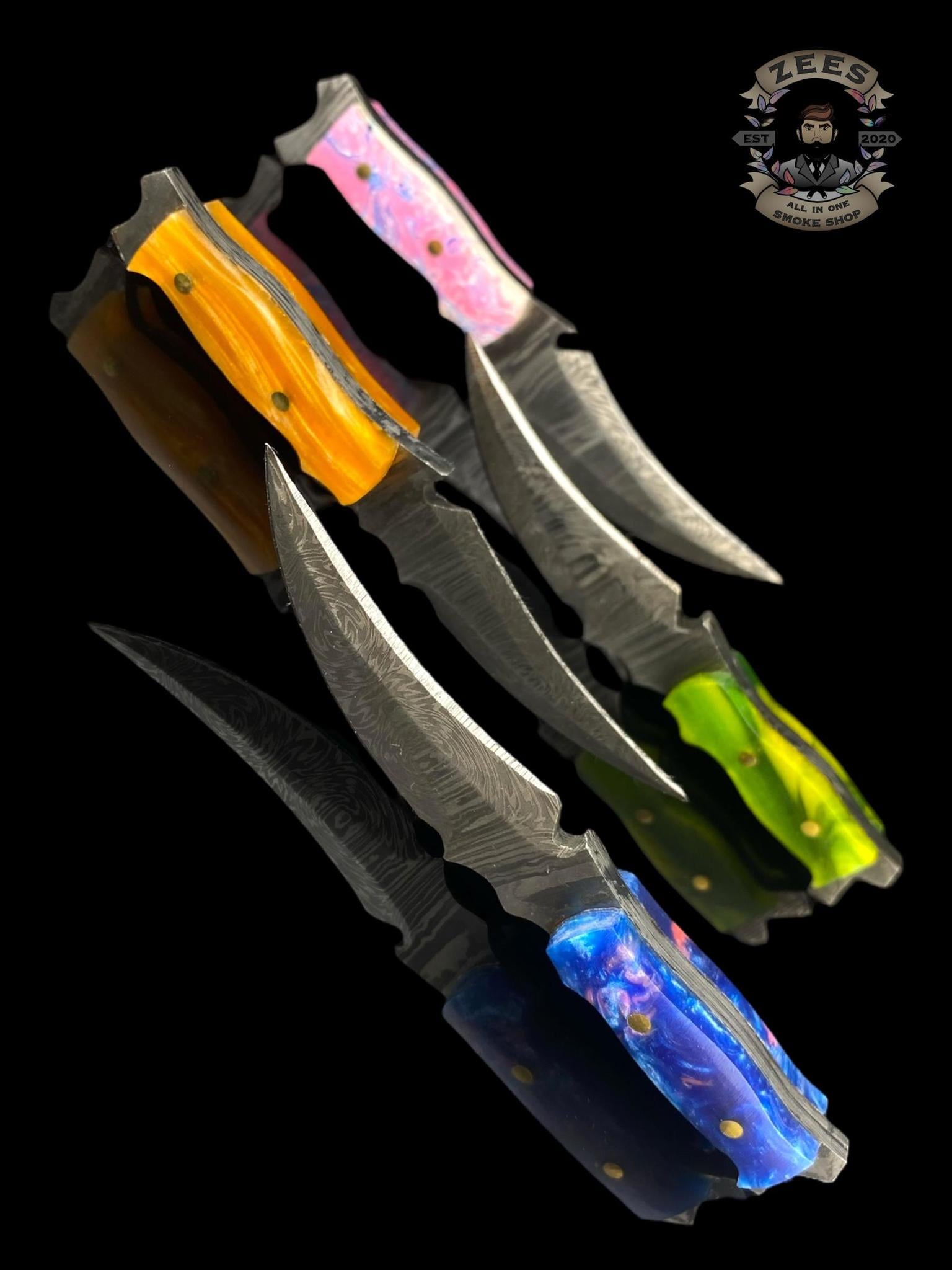 DAMASCUS HK KNIVES: DAMASCUS RAPTOR DAGGER DABBER