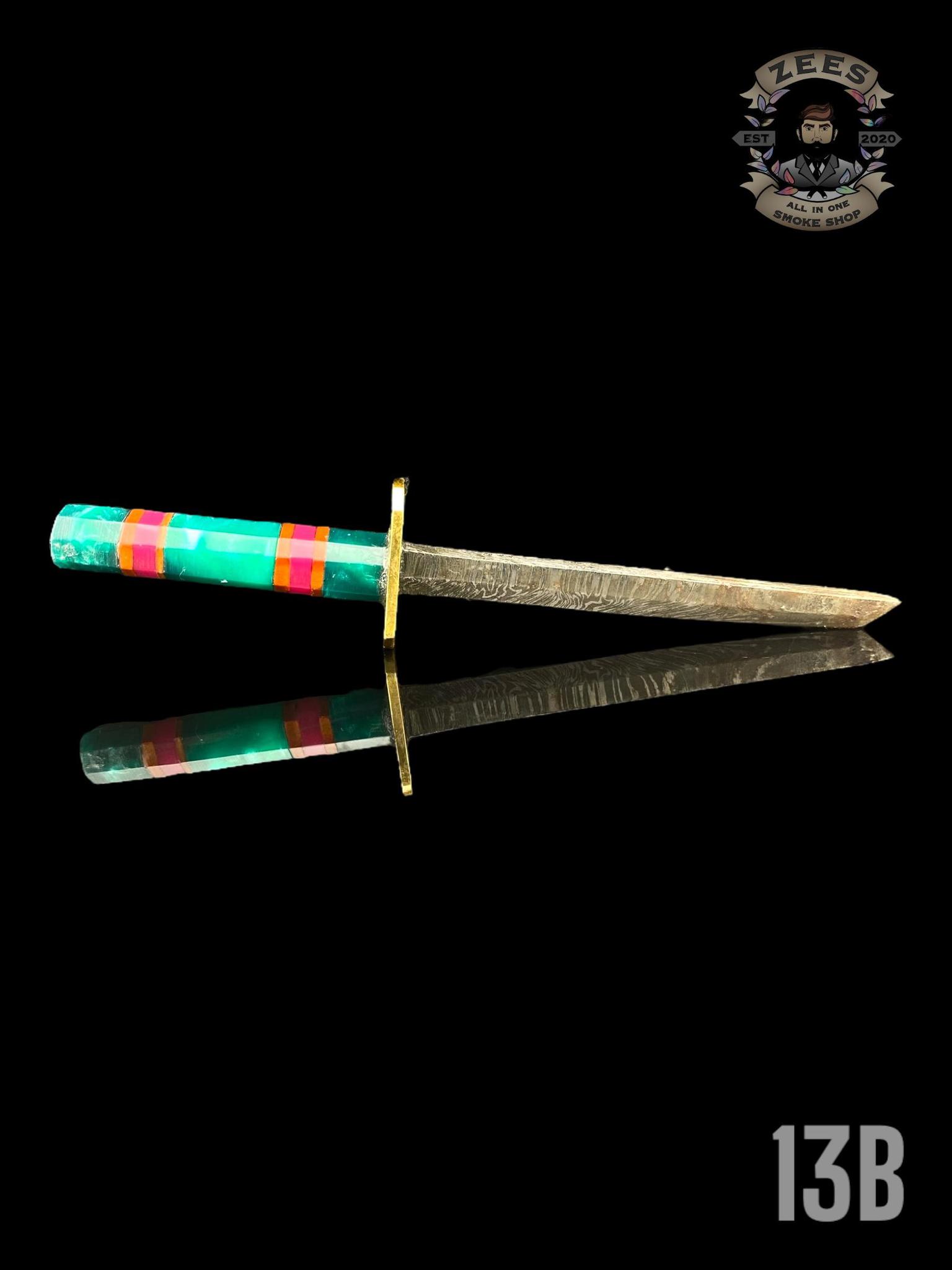 DAMASCUS HK KNIVES: DAMASCUS CHOKUTO SWORD LINEWORK - Image 14