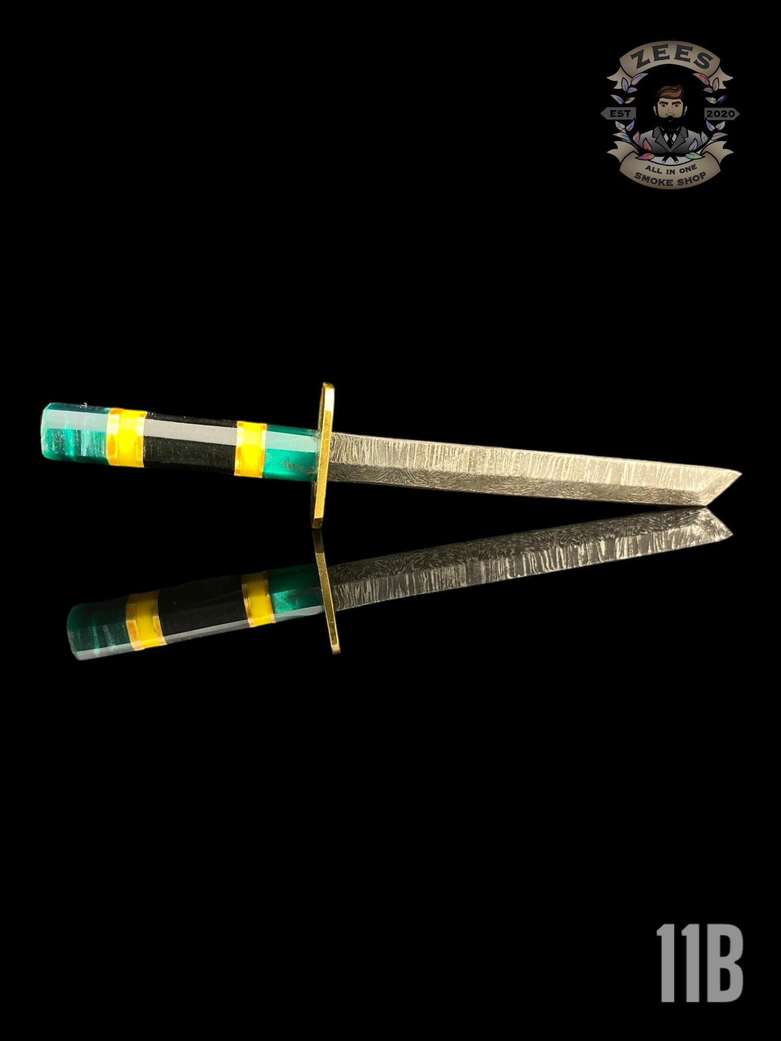 DAMASCUS HK KNIVES: DAMASCUS CHOKUTO SWORD LINEWORK - Image 12