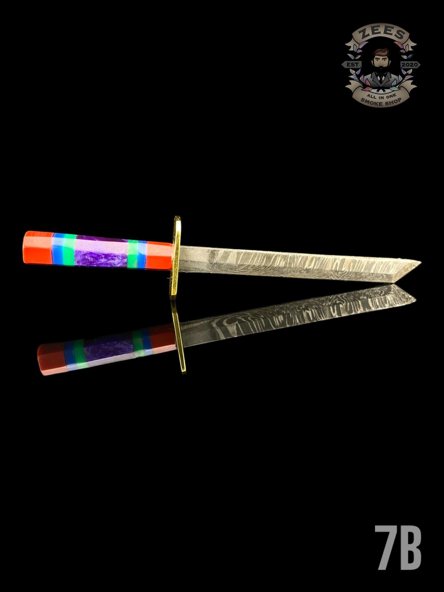 DAMASCUS HK KNIVES: DAMASCUS CHOKUTO SWORD LINEWORK - Image 8