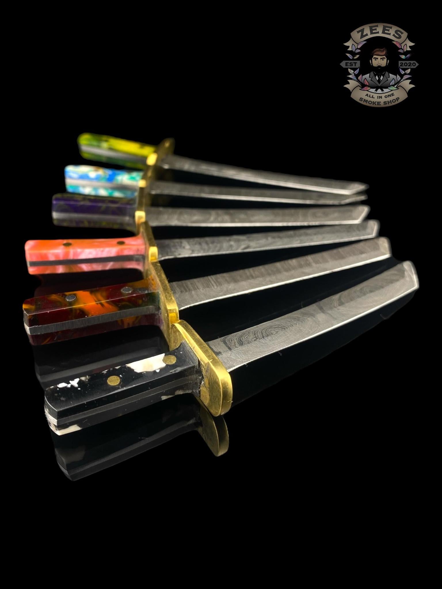 DAMASCUS HK KNIVES: DAMASCUS KATANA SWORD DABBER