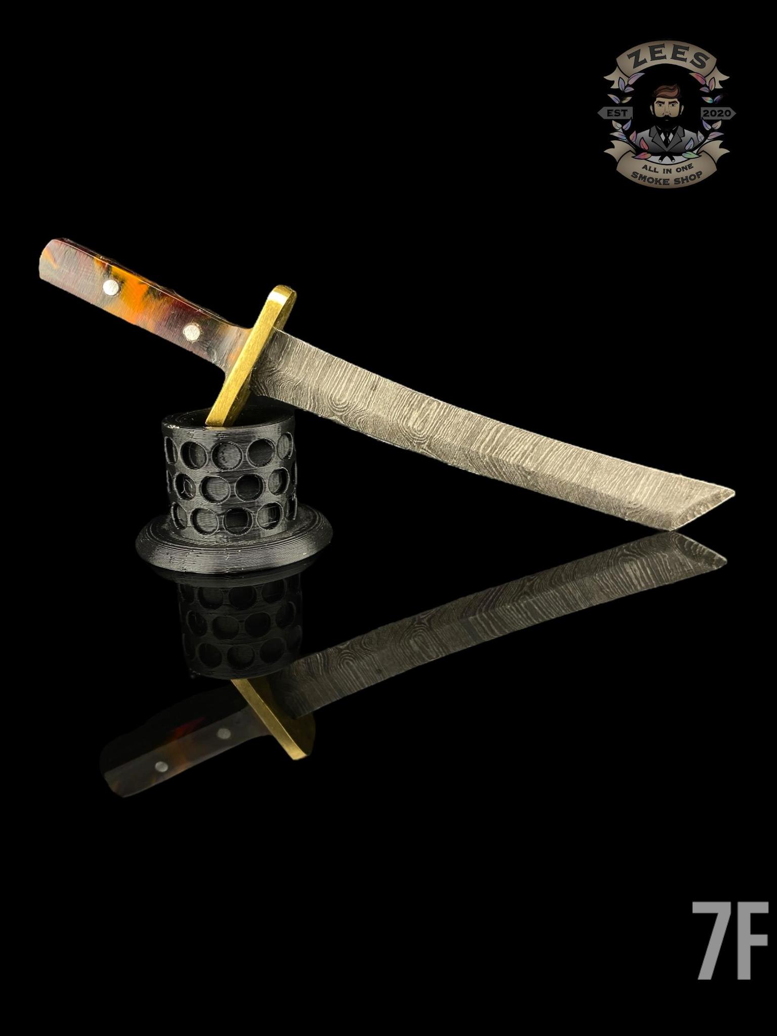 DAMASCUS HK KNIVES: DAMASCUS KATANA SWORD DABBER - Image 8