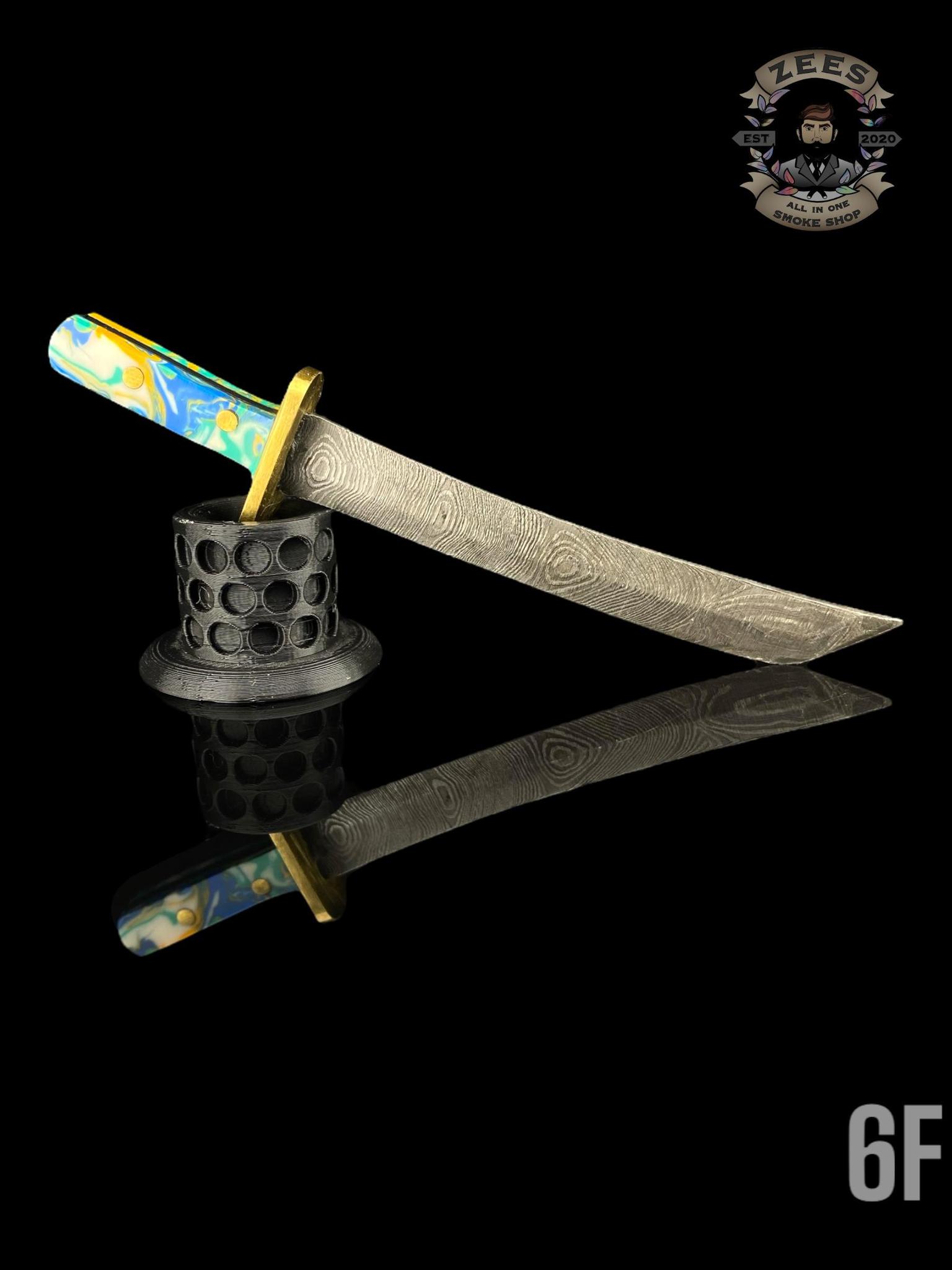 DAMASCUS HK KNIVES: DAMASCUS KATANA SWORD DABBER - Image 7