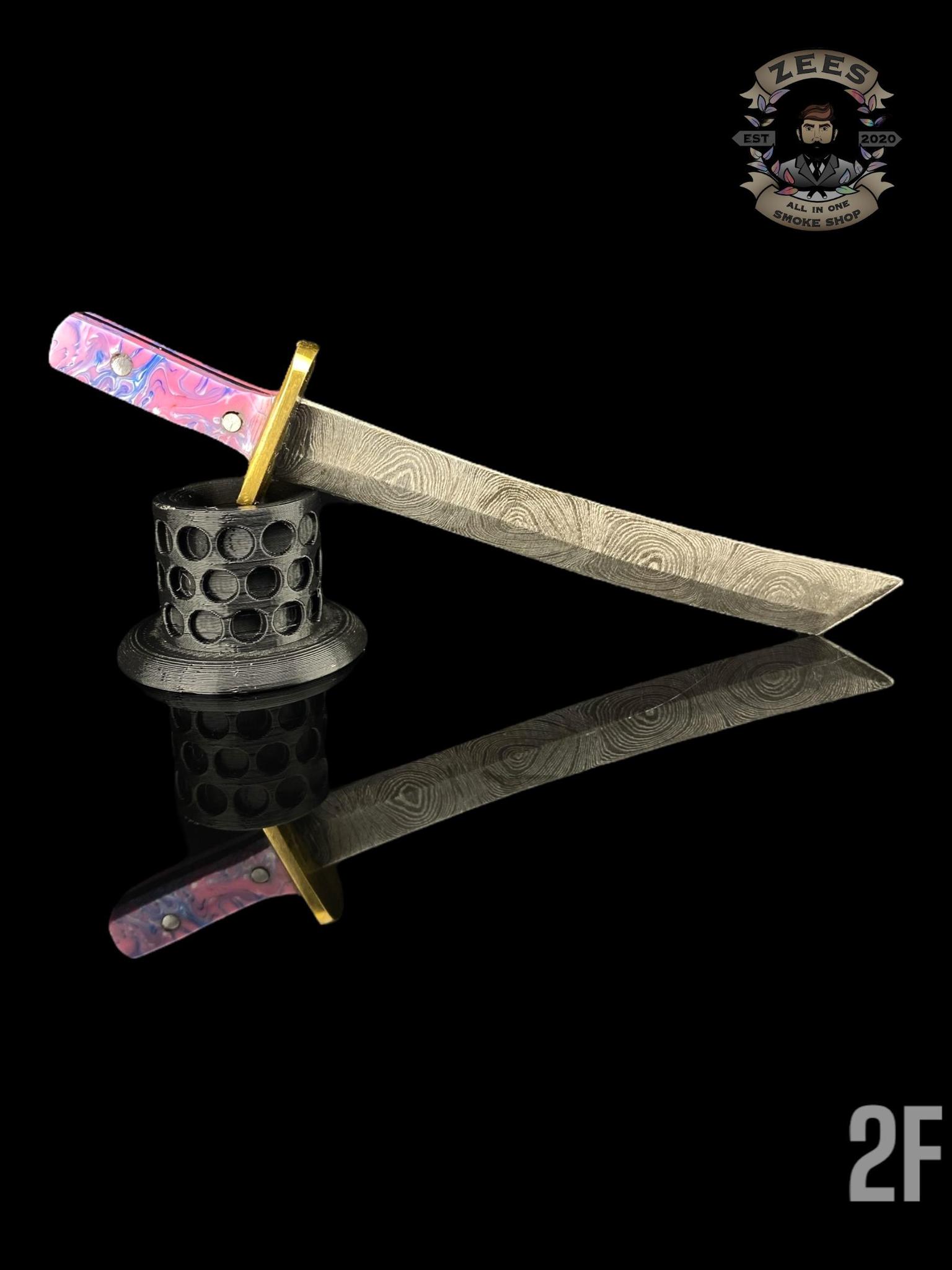 DAMASCUS HK KNIVES: DAMASCUS KATANA SWORD DABBER - Image 3