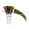 ROOTS GLASS: WIG WAG HORN BOWL/FLOWER SLIDE W/ WART - Image 5