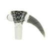 ROOTS GLASS: WIG WAG HORN BOWL/FLOWER SLIDE W/ WART - Image 3