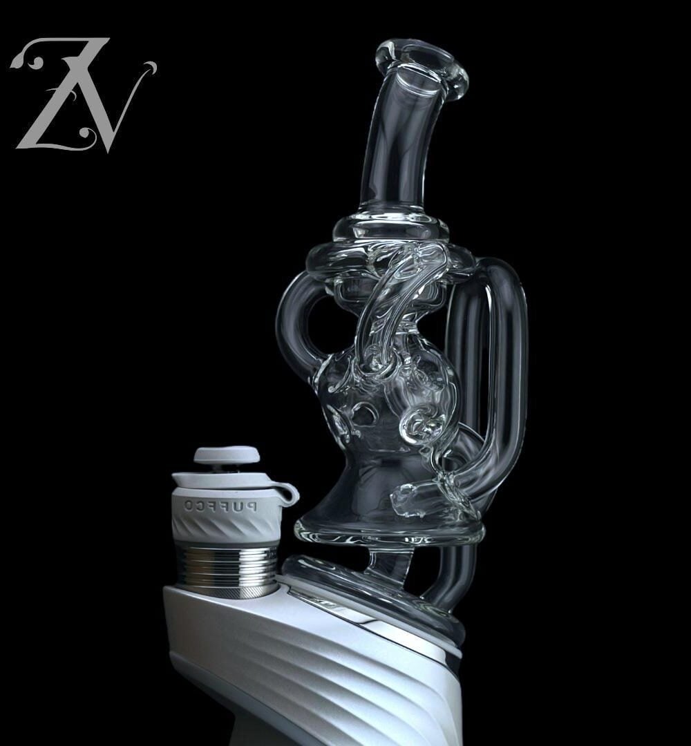 IRIDESCENT GLASS: MINI EXOSPHERE PUFFCO PEAK ATTACHMENT - MINI EXOSPHERE