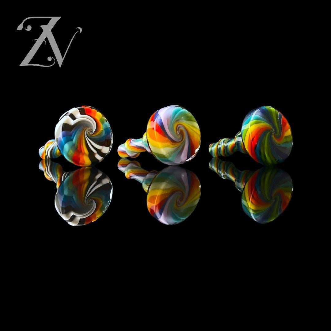 IRIDESCENT GLASS: WIG WAG PUFFCO PEAK PRO 3DXL JOYSTICK CAP | Zee