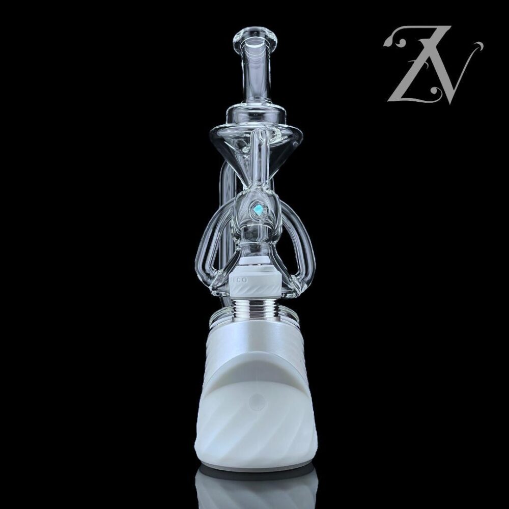 IRIDESCENT GLASS: SUPERIOR 2X2 RECYCLER PUFFCO PEAK ATTACHMENT - Image 4