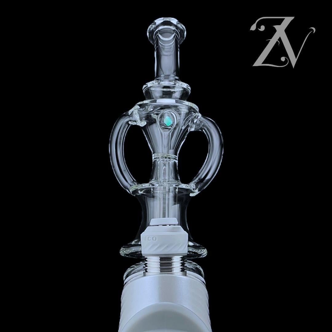 IRIDESCENT GLASS: SHREDDER RECYCLER PUFFCO PEAK ATTACHMENT - Zee Vapor