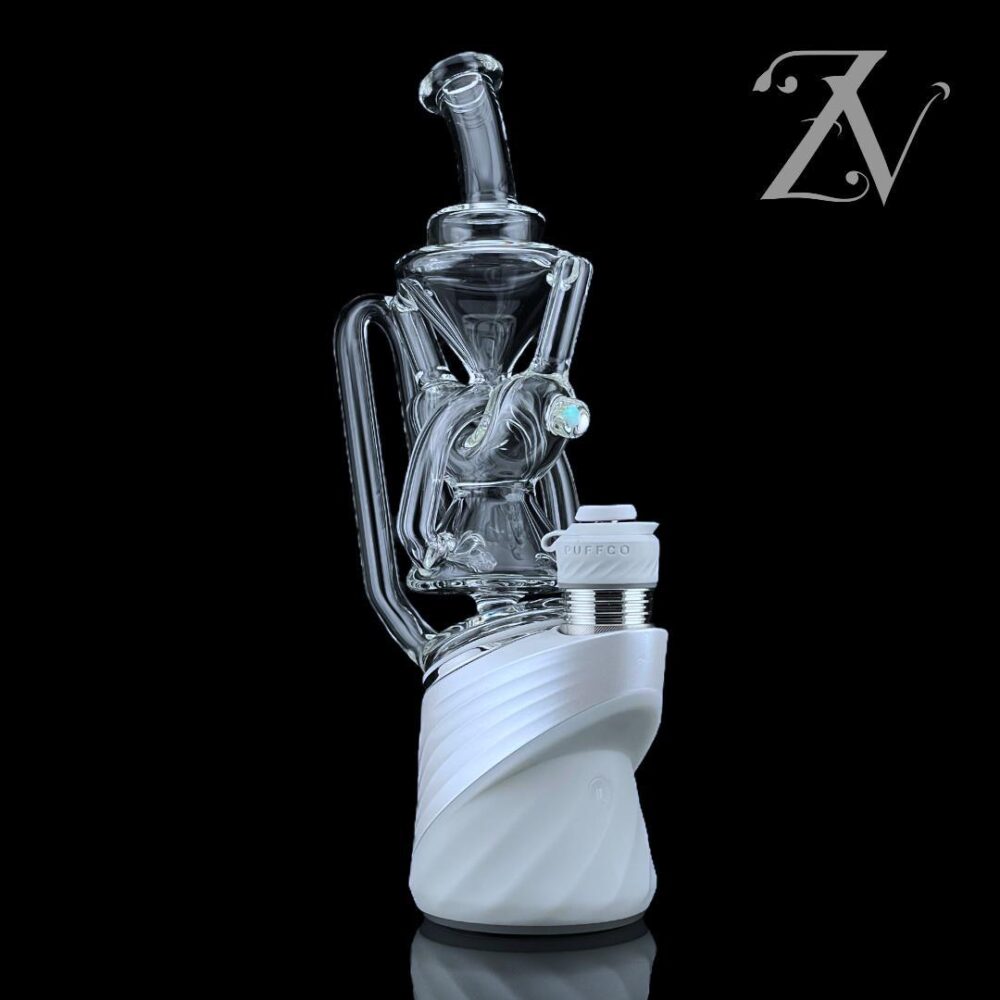 IRIDESCENT GLASS: SUPERIOR 2X2 RECYCLER PUFFCO PEAK ATTACHMENT - Image 3