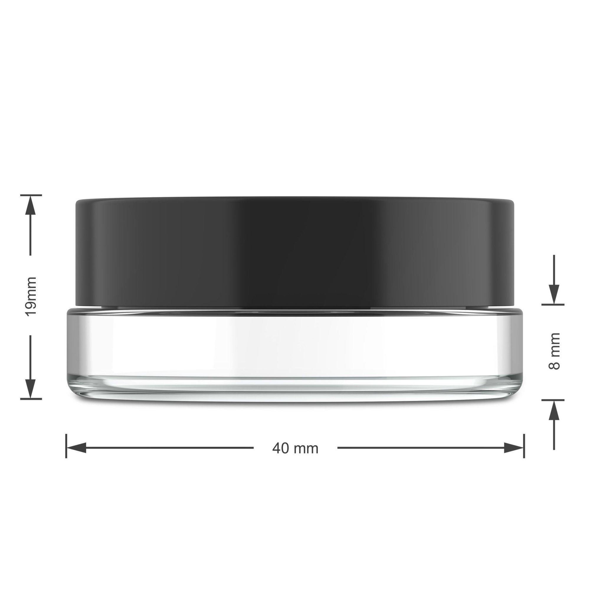 7ML EMPTY JAR WITH BLACK LID - Image 2
