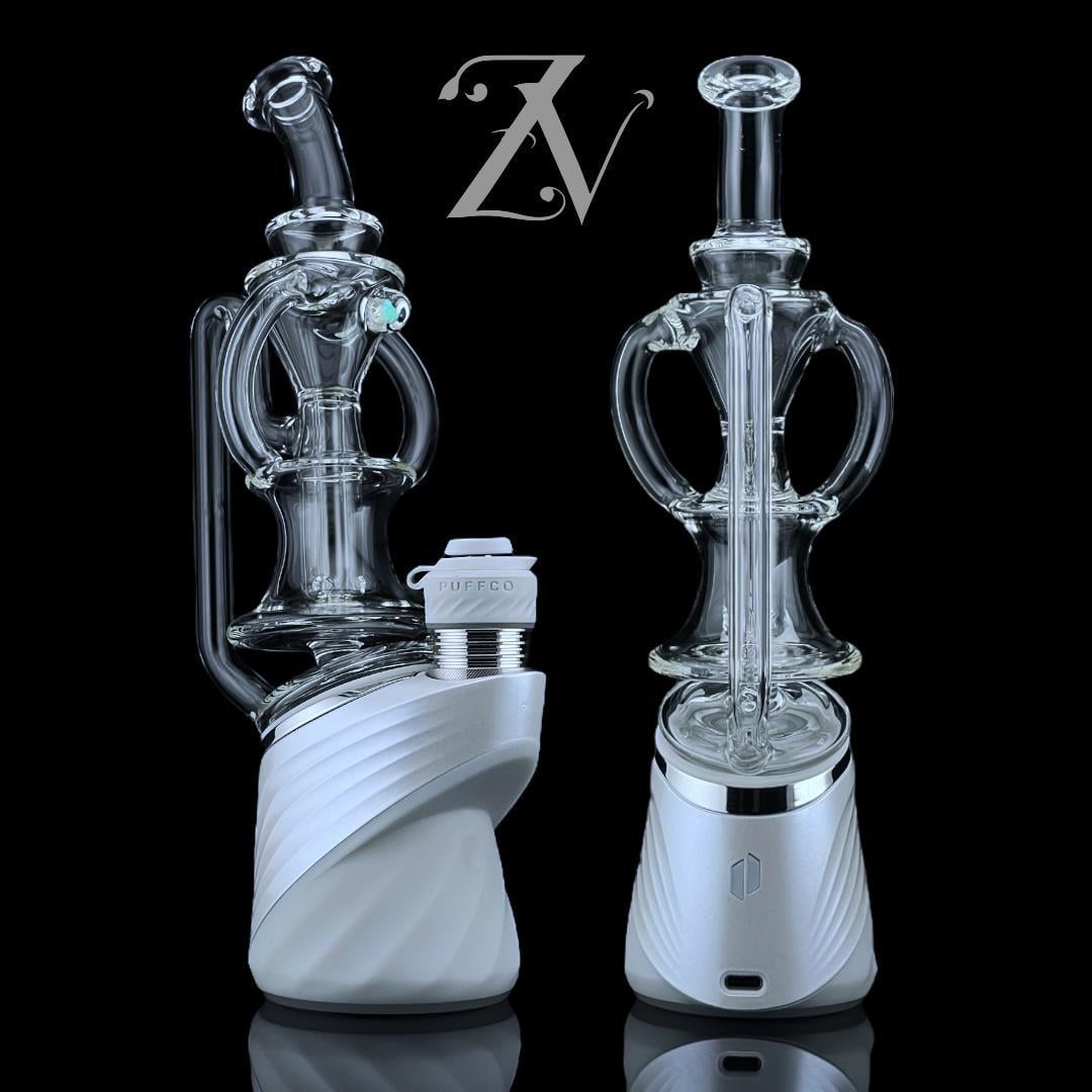 IRIDESCENT GLASS: SHREDDER RECYCLER PUFFCO PEAK ATTACHMENT | Zee Vapor