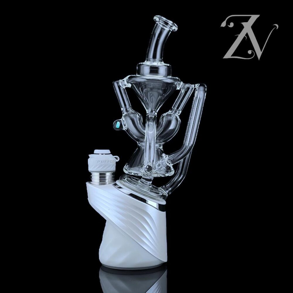 IRIDESCENT GLASS: SUPERIOR 2X2 RECYCLER PUFFCO PEAK ATTACHMENT - Image 6