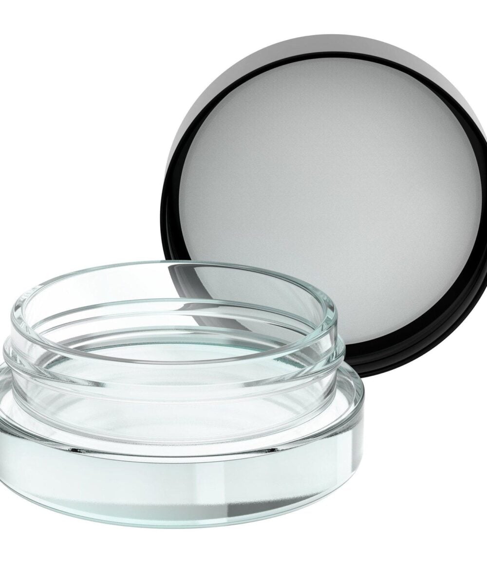 7ML EMPTY JAR WITH BLACK LID