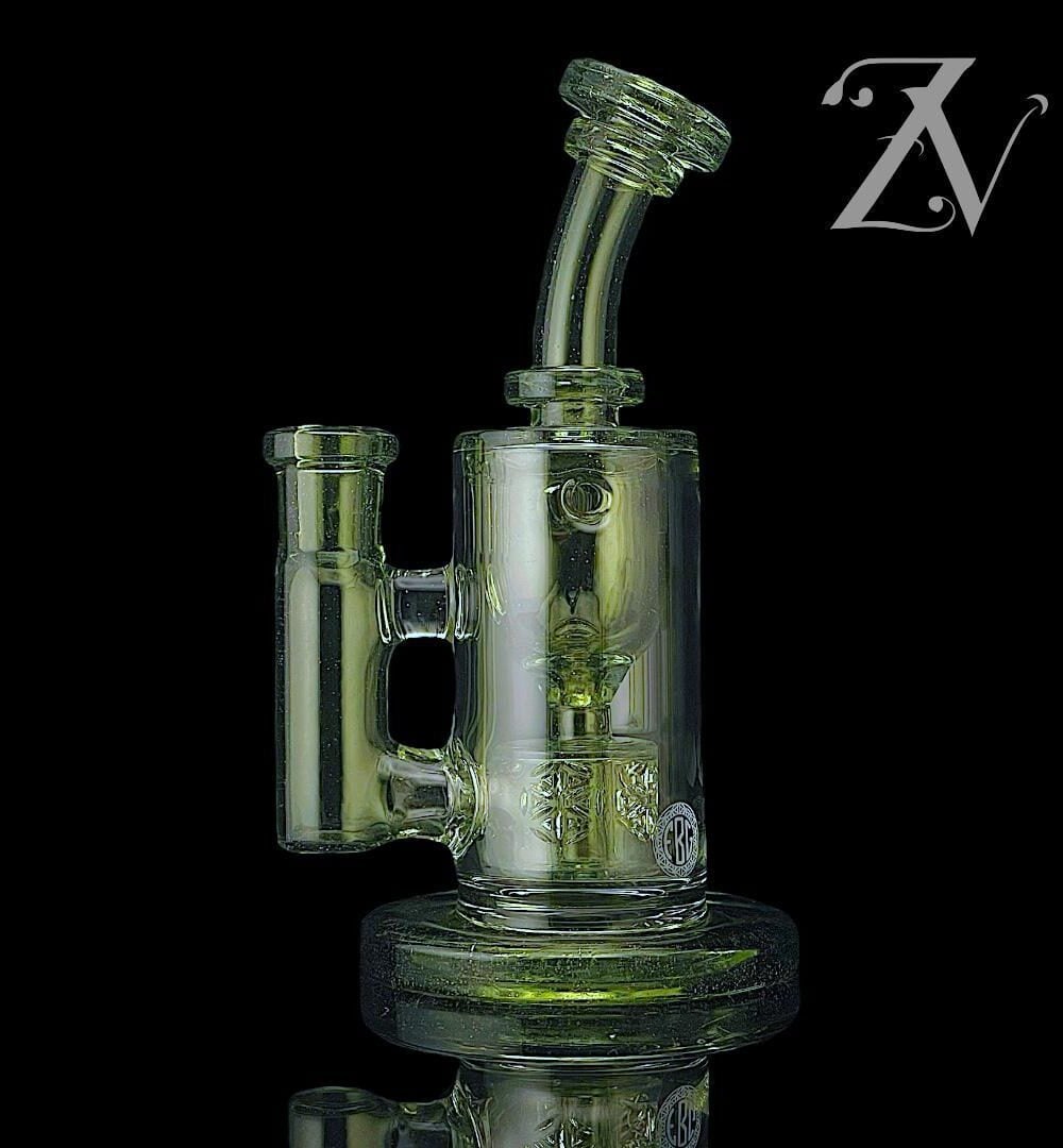 FATBOY GLASS: SIRIUSLY CFL MINI HOURGLASS TAURUS INCYCLER RIG