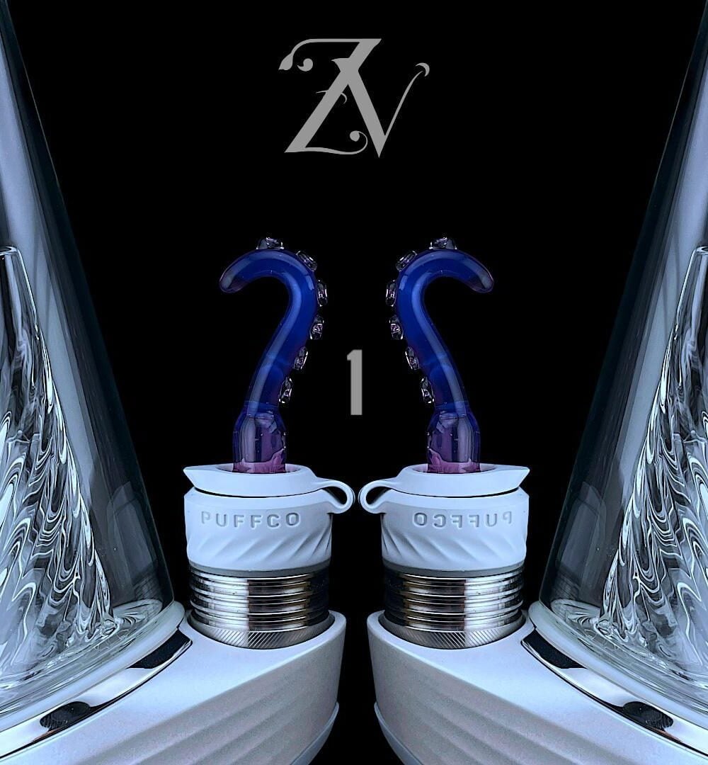 Alternative view of IRIDESCENT GLASS: TENTACLE PUFFCO PEAK PRO 3DXL JOYSTICK CAP