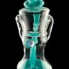 IRIDESCENT GLASS: 8" COLOR ACCENTED GILCYCLER WITH ENCASED OPAL REALLY TEALLY - Image 2
