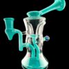IRIDESCENT GLASS: 8" COLOR ACCENTED GILCYCLER WITH ENCASED OPAL REALLY TEALLY - Image 5