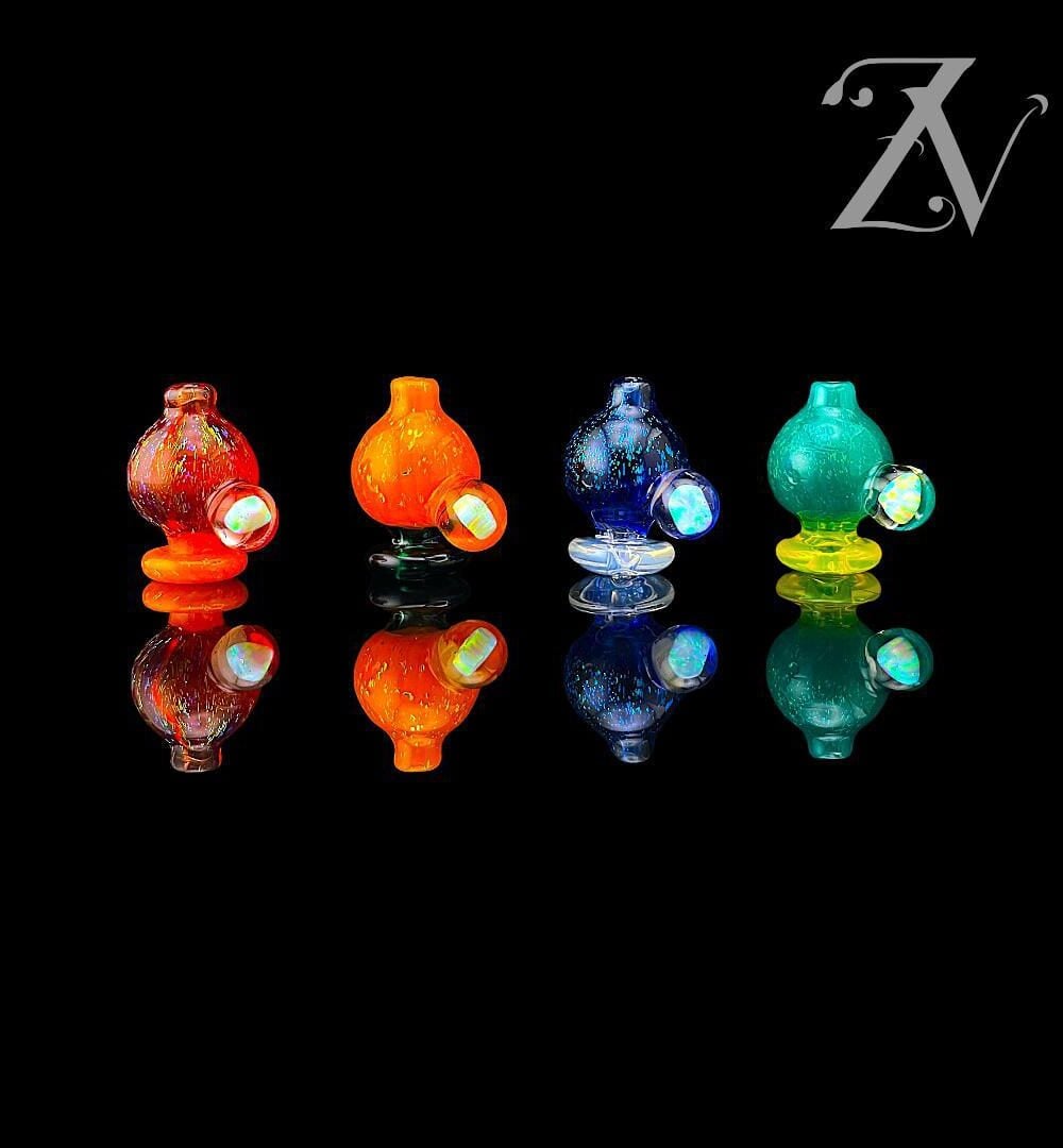 IRIDESCENT GLASS: DICHRO ENCASED OPAL PUFFCO/CARTA BUBBLE CAP