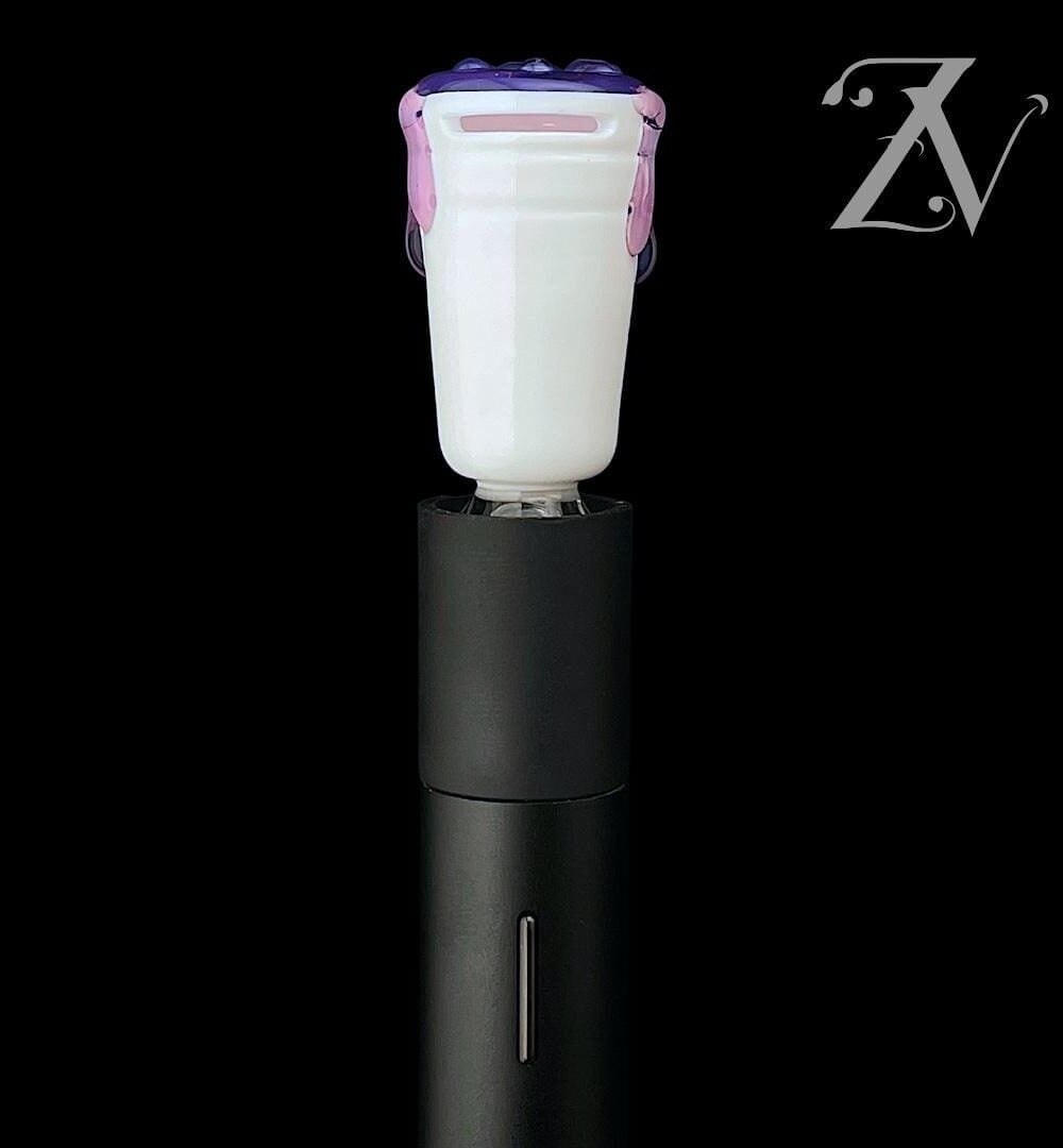 UZZI GLASS: DOUBLE CUP PIVOT MOUTHPIECE