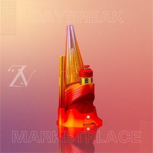 #5 - DAYBREAK HEADY BASE WITH 6MM WHITE OPAL AND HOT KNIFE HOLDER